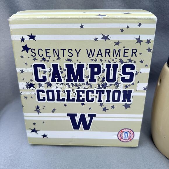 Washington Huskies Scentsy Warmer Full Size Ceramic NCAA Campus Collection Plug - Picture 2 of 9